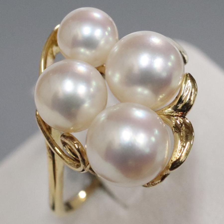 MIKIMOTO（ミキモト） K18パールリング 5.0g #13 内箱 イエロー
