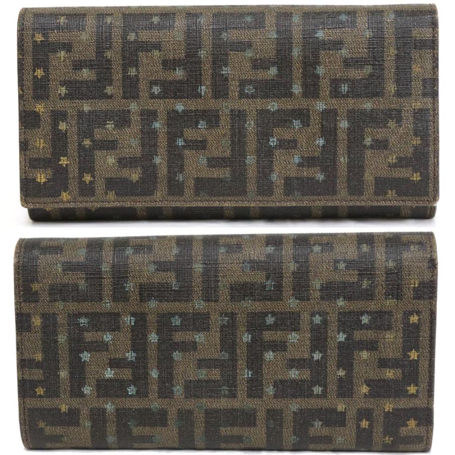 FENDI フェンディ ズッカ スター コンチネンタルウォレット(8M0000  