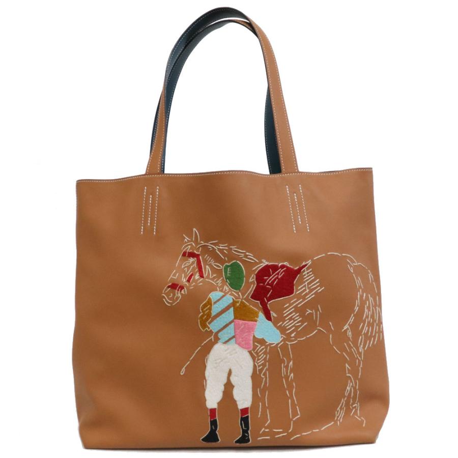 エルメス ドゥブルセンス36 刺繍 T刻印/ヴォースイフト/ゴールド/コル