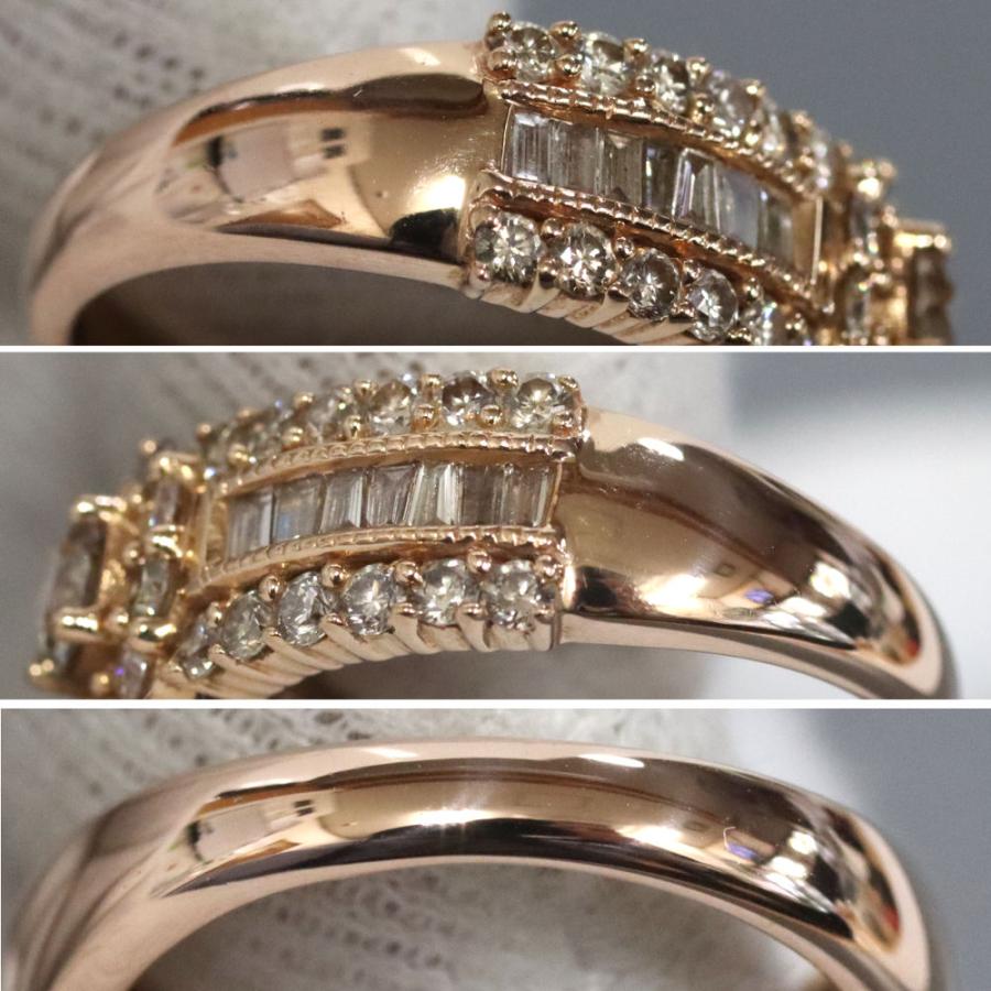 K18PGダイヤモンドリング D0.25 D0.80 5.5g #9 : 鴫原質店 - 通販  