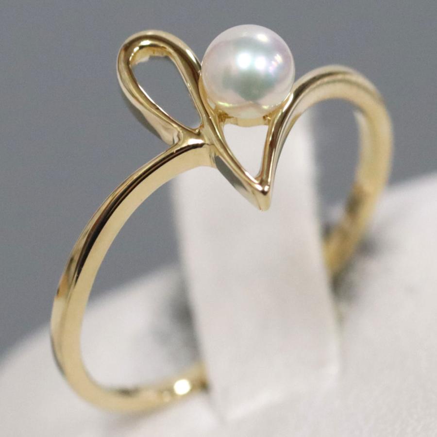 MIKIMOTO（ミキモト） K18パールリング 1.2g #9 イエロー