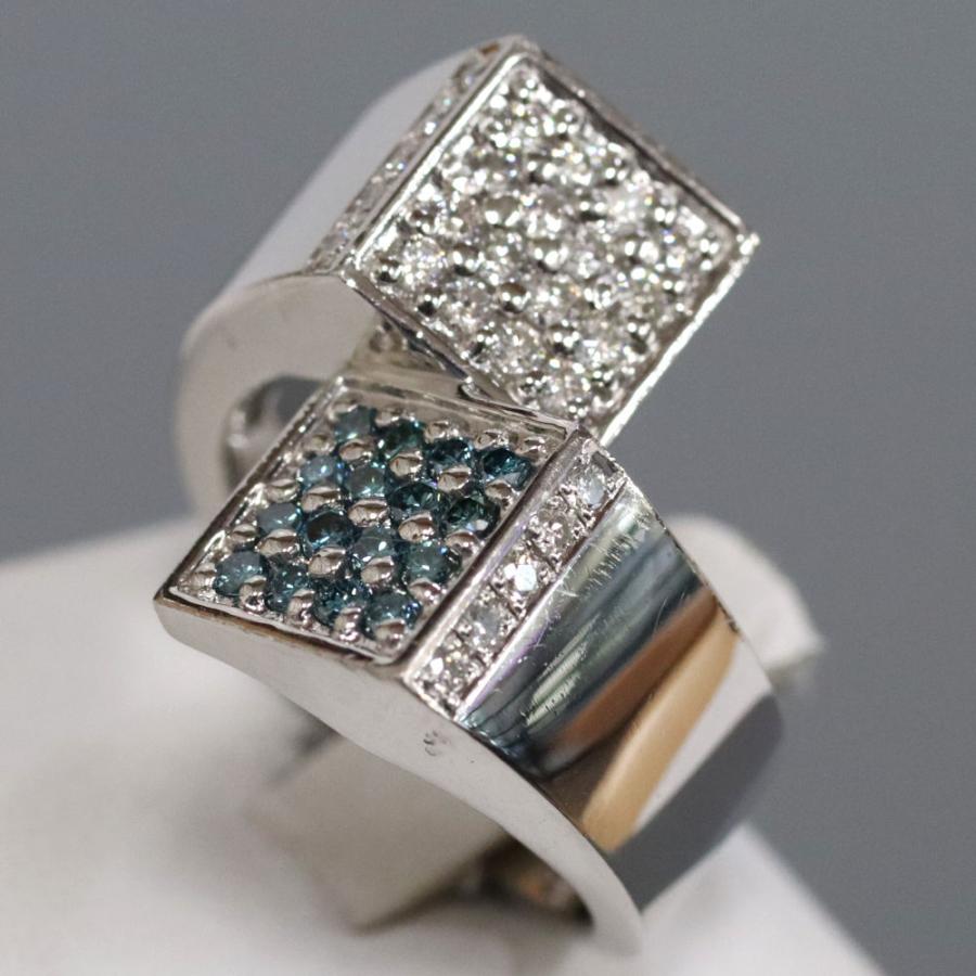 Pt900ダイヤモンドリング D0.30 D.40 16.7g #12 : 鴫原質店