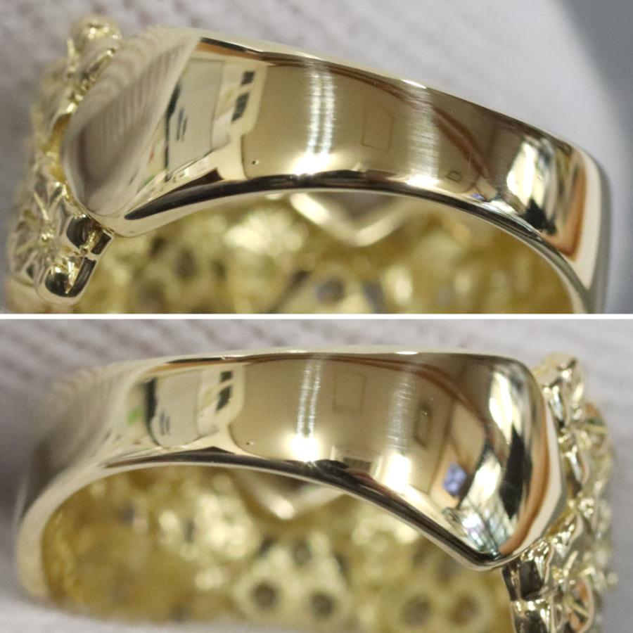 K18ダイヤモンドリング フラワーモチーフ D0.50 7.7g #12.5 : 鴫原質店