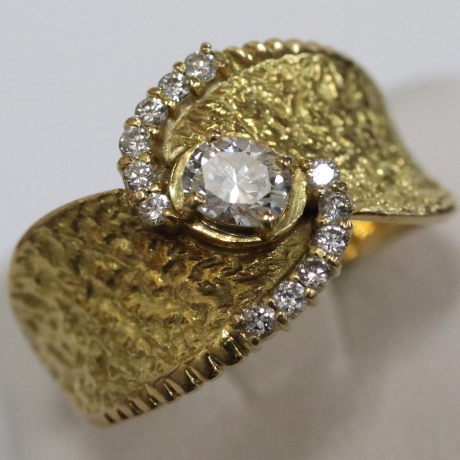 K18ダイヤモンドリング D0.34 D0.17 7.0g #15 : 24056067 : 鴫原質店  