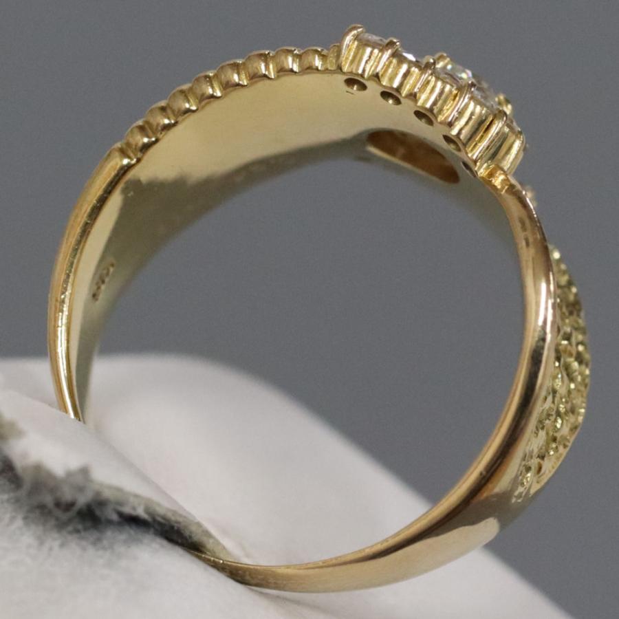 K18ダイヤモンドリング D0.34 D0.17 7.0g #15 : 24056067 : 鴫原質店  