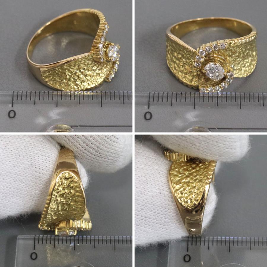 K18ダイヤモンドリング D0.34 D0.17 7.0g #15 : 24056067 : 鴫原質店  