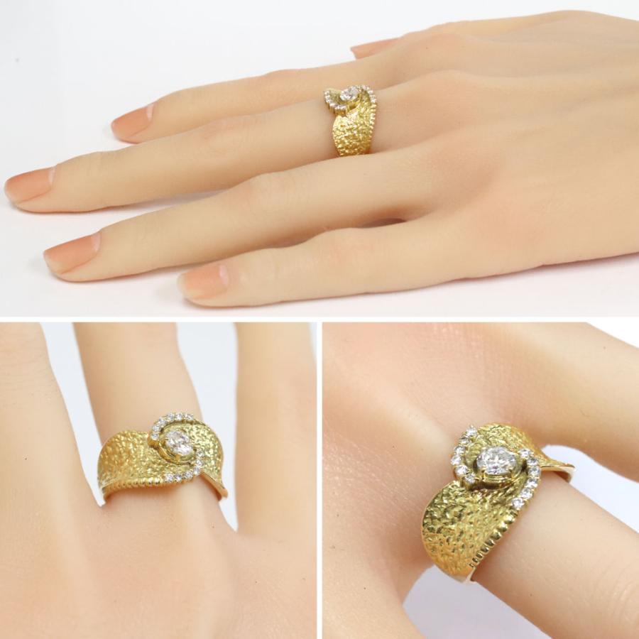 K18ダイヤモンドリング D0.34 D0.17 7.0g #15 : 24056067 : 鴫原質店  