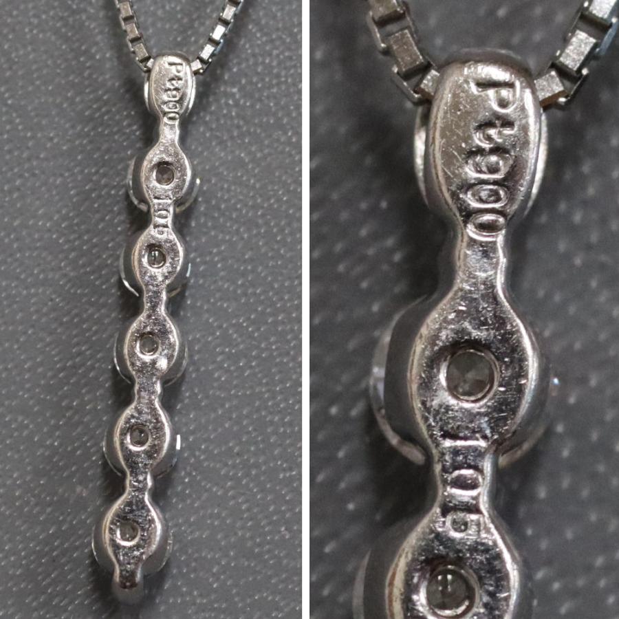Pt900/850ダイヤモンドネックレス D1.05 6.2g 43cm プラチナ : 鴫原