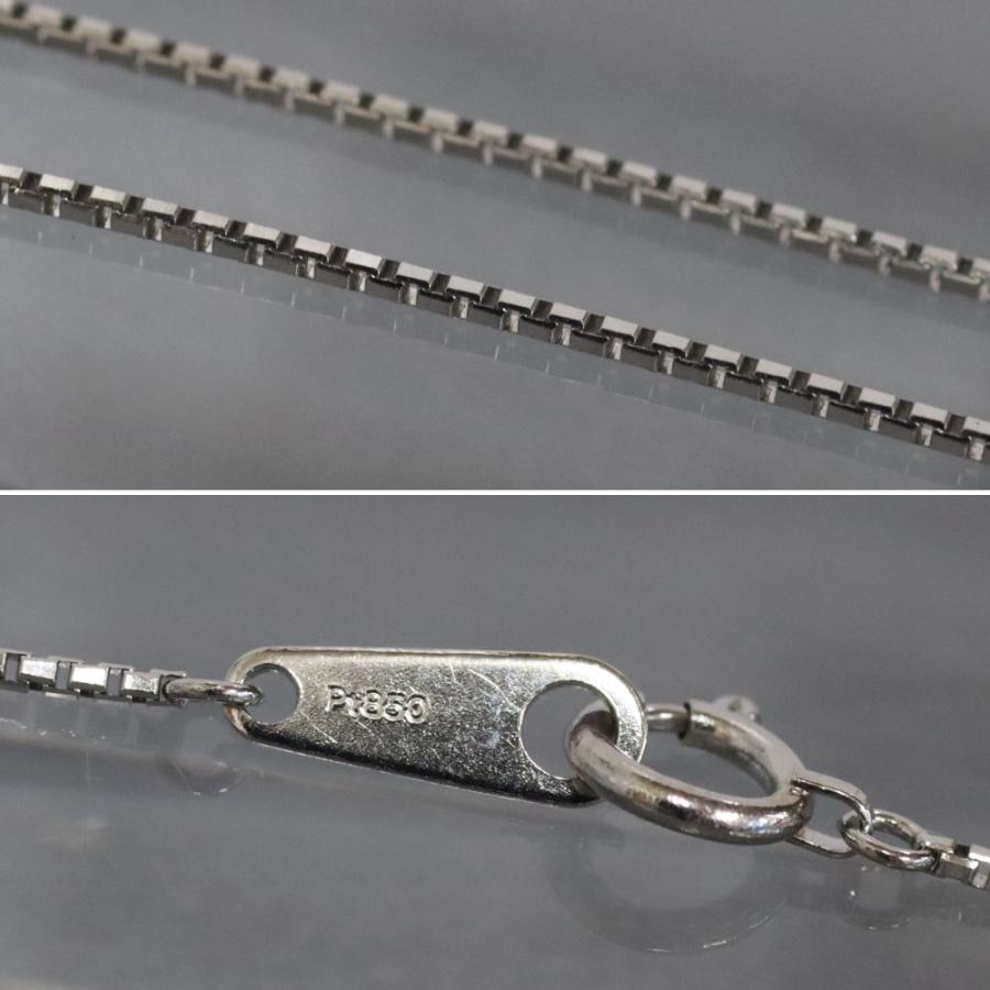 Pt900/850ダイヤモンドネックレス D1.05 6.2g 43cm プラチナ : 鴫原