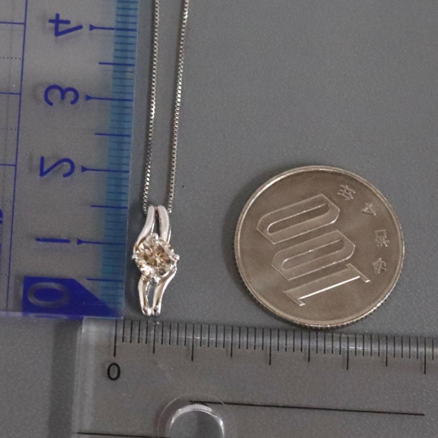 Pt900/850ブラウンダイヤモンドネックレス D0.578 2.5g 【公式通販】