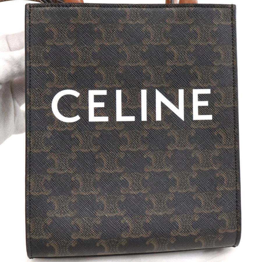 CABAS（CELINE） セリーヌ ミニ バーティカル トリオンフ キャンバス
