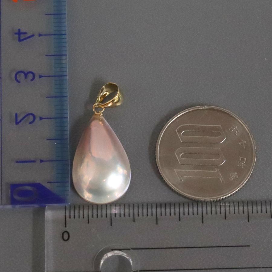 K18マベパールペンダントトップ ティアドロップ 2.0g : 鴫原質店 
