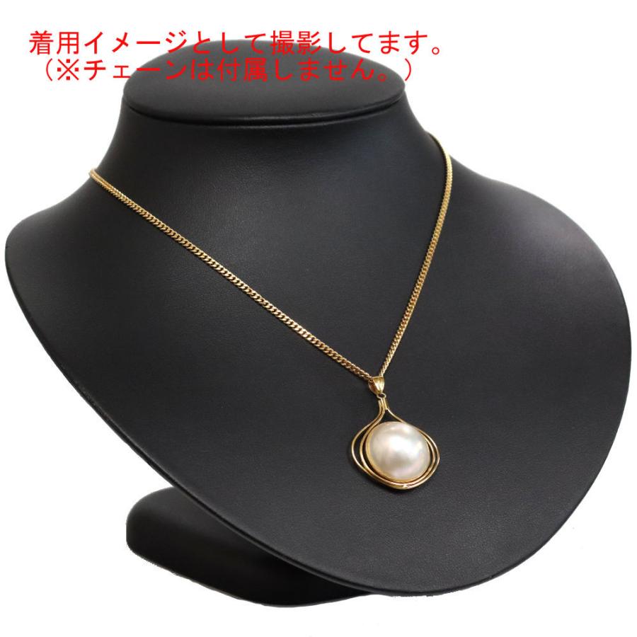 K18金 マベパール ペンダントトップ 真珠 ゴールド K18マベパールペンダントトップ 5.4g イエローゴールド 真珠 : 鴫原