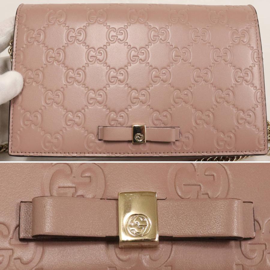グッチ チェーン ショルダー ウォレット(431408)リボン GUCCI（グッチ） チェーン ショルダー ウォレット(431408)リボン