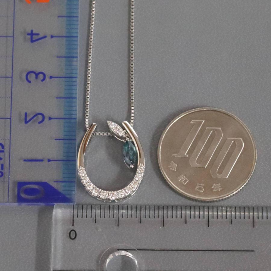 Pt950/850アレキサンドライトダイヤモンドペンダント A0.26 D0.02 D0 