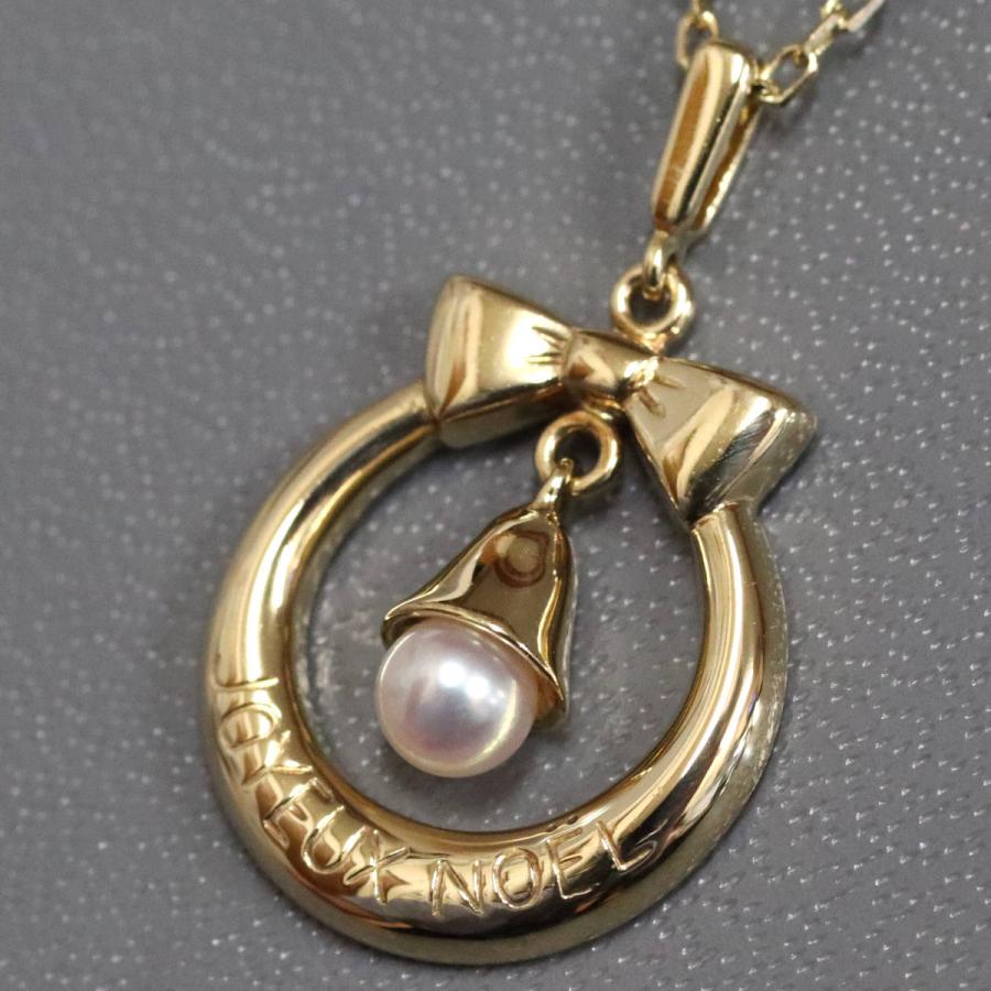 MIKIMOTO ミキモト K18ベビーパールペンダント 5.0g メリークリスマス  