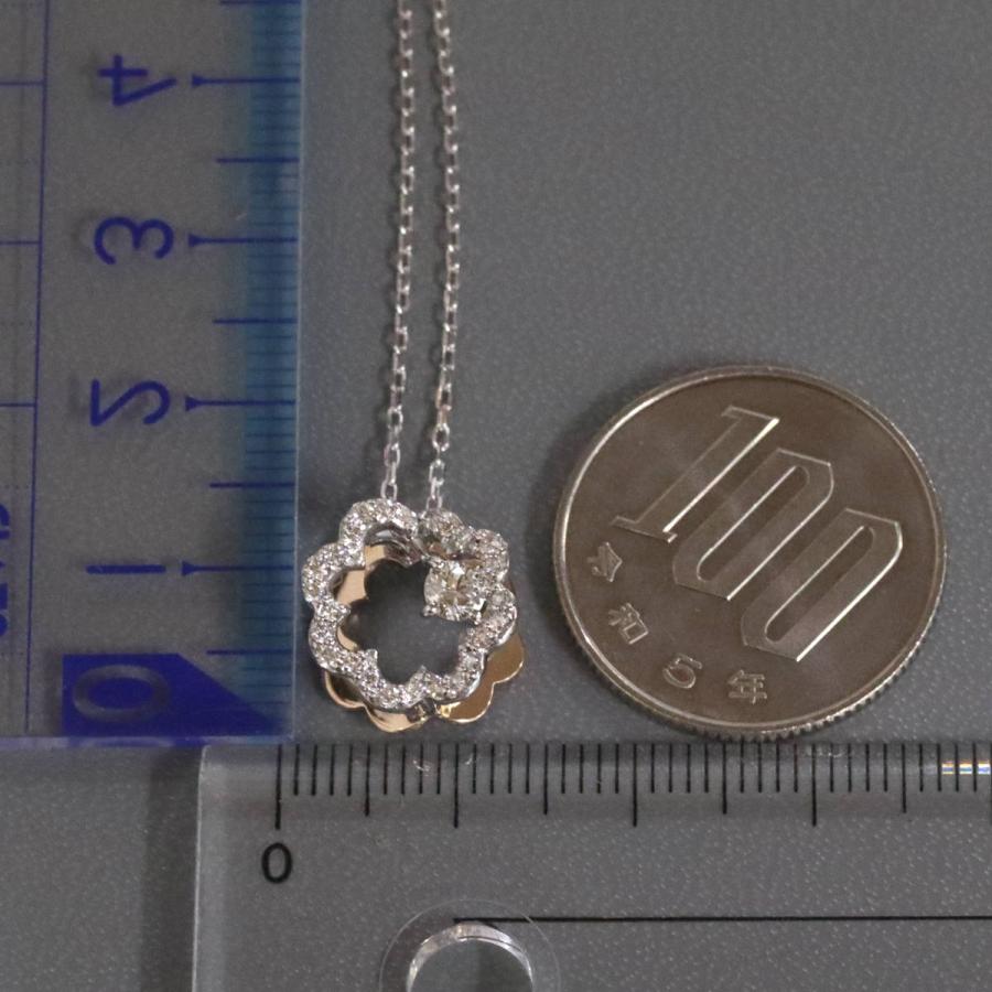 k18WG ダイヤモンドペンダント D0.20ct K18WG/PGダイヤモンドペンダント D0.15 D0.20 3.5g : 鴫原質店 - 通販