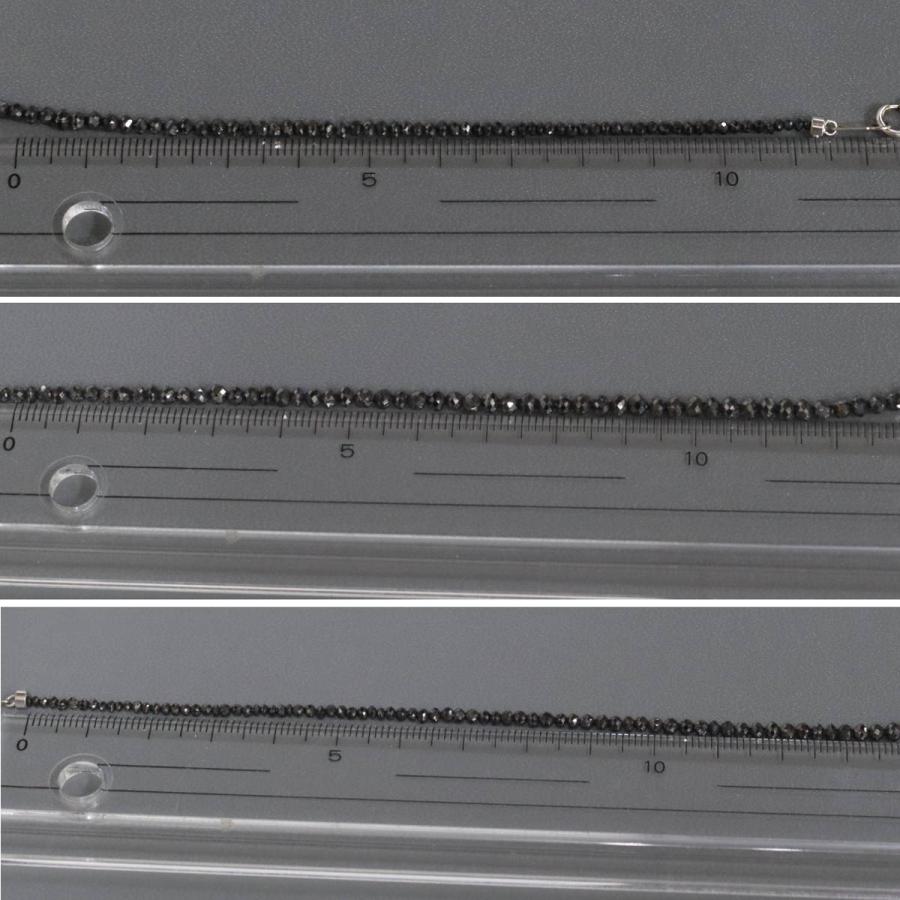 K18WGブラックダイヤモンド/ダイヤモンドペンダント BkD20.00 D0.40