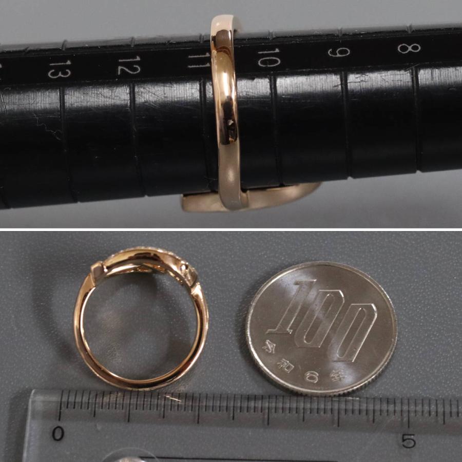 CELINE（セリーヌ） 750ダイヤモンドリング 6.2g #11 ハートモチーフ