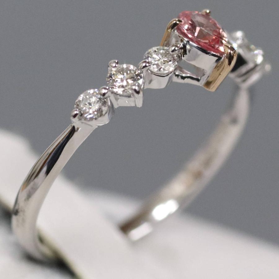 pt900 パパラチア サファイア　1ct up ダイヤ　リング　ソーティング付 楽天市場】パパラチアサファイア 1.916ct リング 12号 PT900 プラチナ