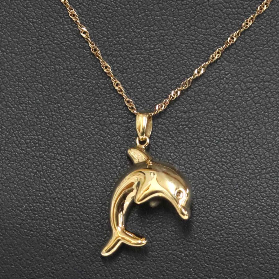 K18ペンダント 1.9g イルカモチーフ イエローゴールド : 鴫原質店