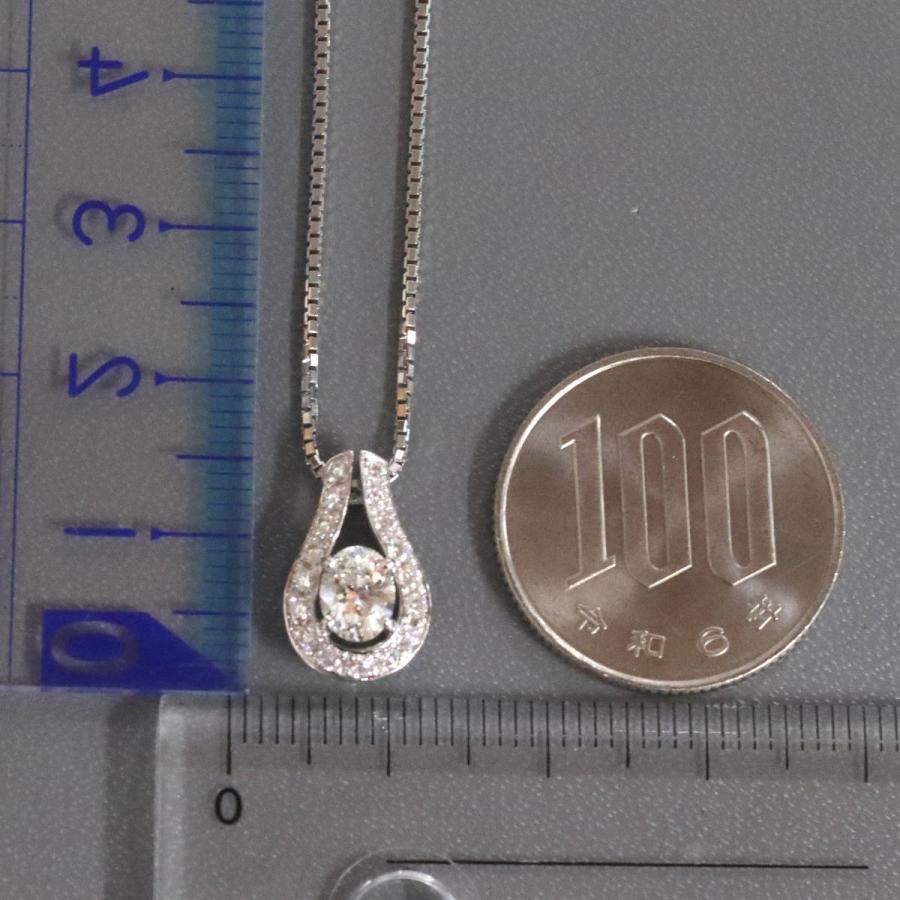 Pt900/850ダイヤモンドペンダント D0.587 D0.26 8.5g プラチナ : 鴫原