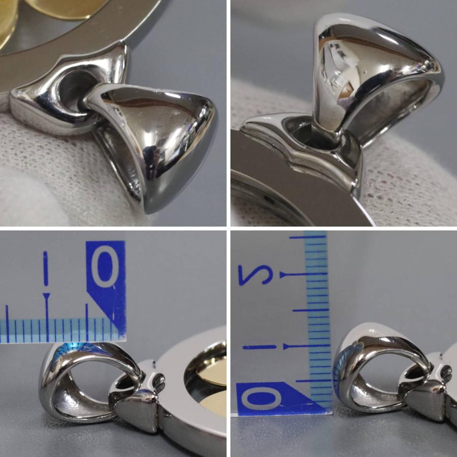 ブルガリ トンド クローバー ネックレストップ 750(YG)×SS BVLGARI（ブルガリ） 750/SSトンドクローバーペンダントトップ 26.3g