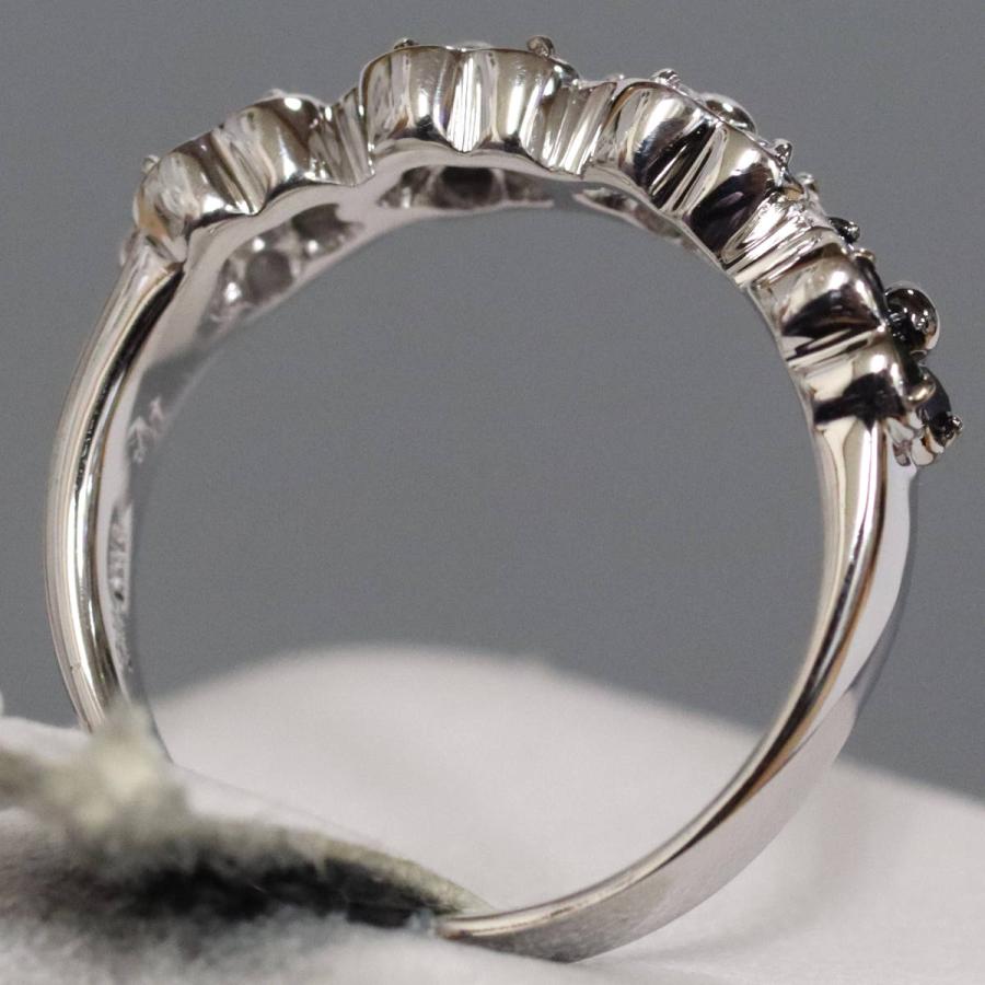 ポンテヴェキオ K18WG D0.12/0.19ct ダイヤ フラワー リング Ponte Vecchio（ポンテヴェキオ） K18WGダイヤモンドリング フラワー