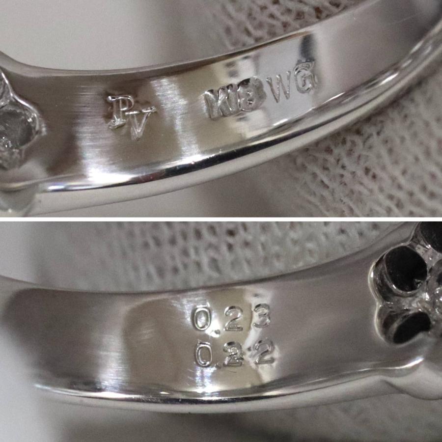 Ponte Vecchio（ポンテヴェキオ） K18WGダイヤモンドリング フラワー 