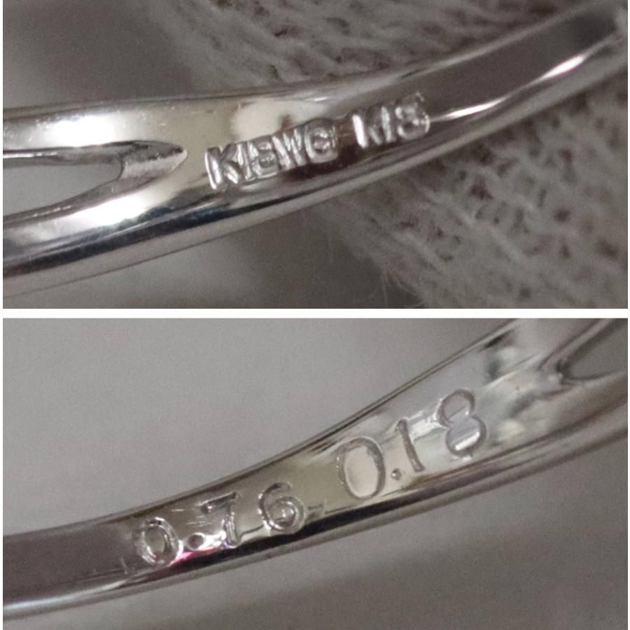 K18/K18WG非加熱ピジョンブラッドルビーダイヤモンドリング R0.76 D0