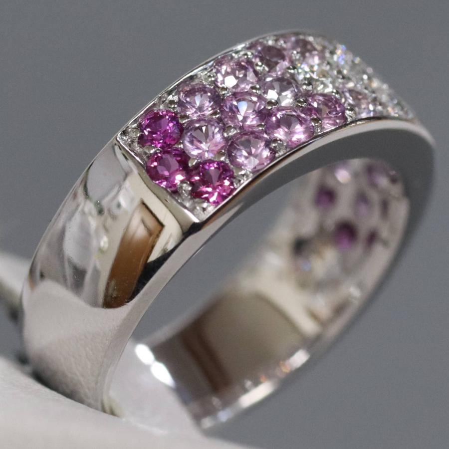 STAR JEWELRY（スタージュエリー） K18WGピンクサファイアダイヤモンド