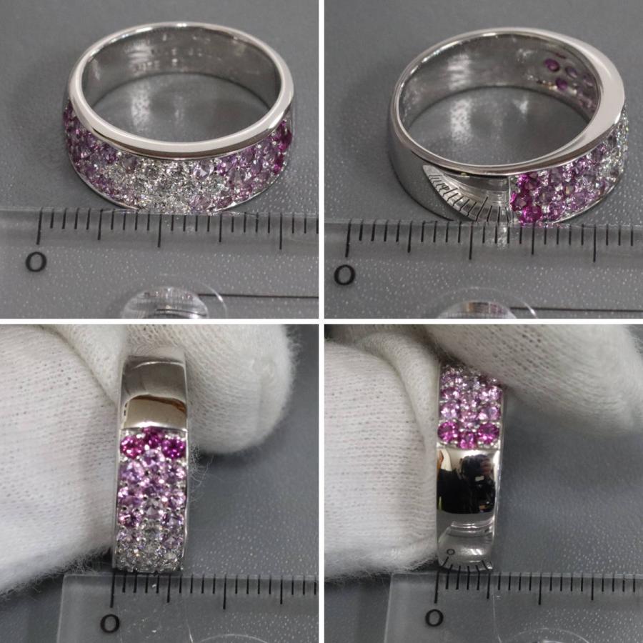 STAR JEWELRY（スタージュエリー） K18WGピンクサファイアダイヤモンド 