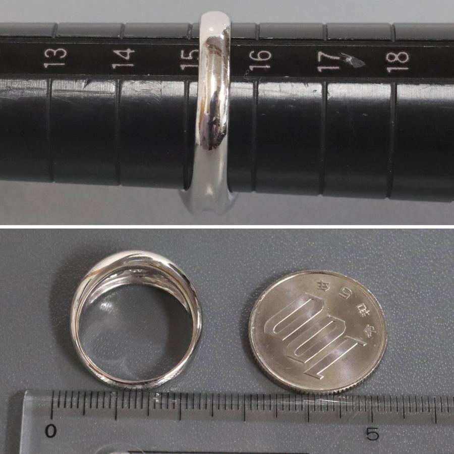 pt900 ダイヤモンド　リング Pt900ダイヤモンドリング D1.028 3PD 8.4g #15 プラチナ : 鴫原質店