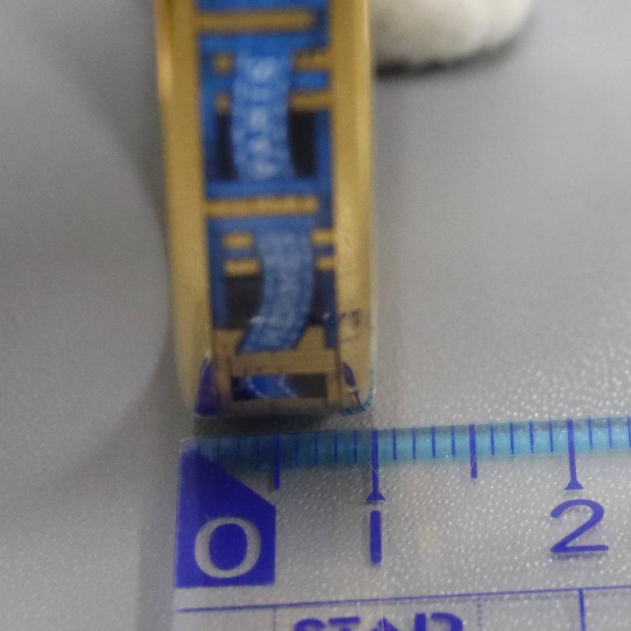 HERMES（エルメス） エマイユPM ブルーリボン柄 ブレスレット バングル