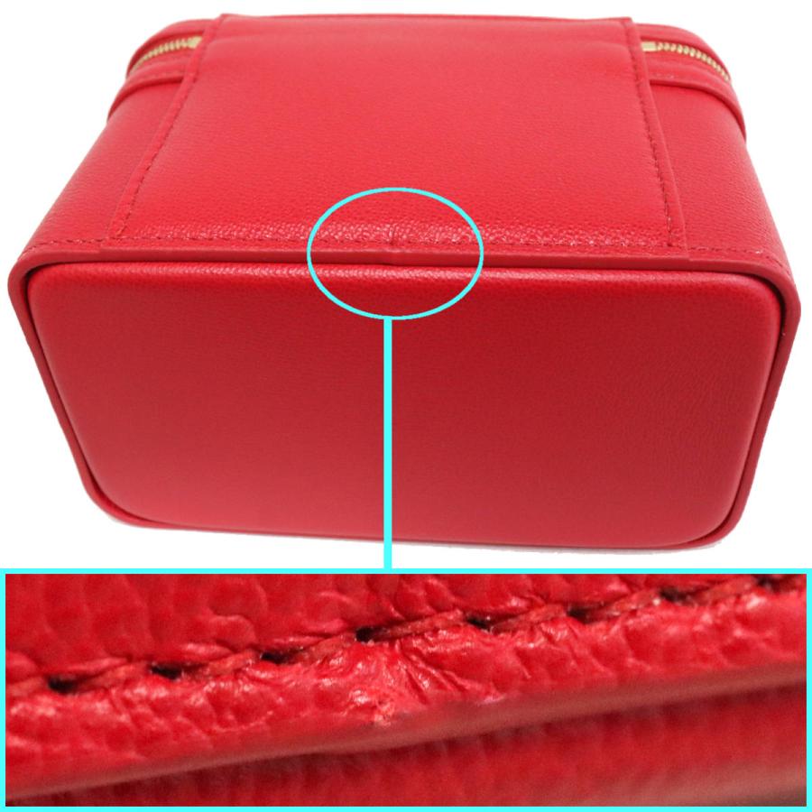 【中古】ブルガリ セルペンティ バニティ2wayバッグ レッド(291869)ハンドバッグ ショルダーバッグ セルペンティ ブルガリ バニティ2wayバッグ レッド(291869