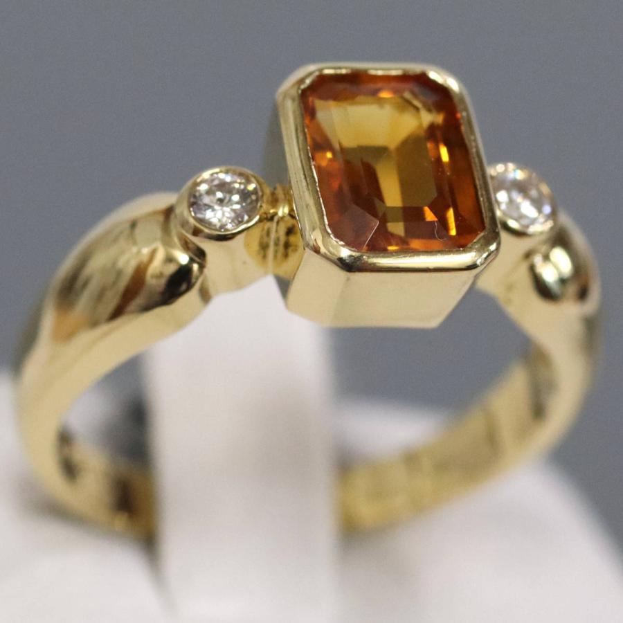 K18 シトリンリング 5.5g