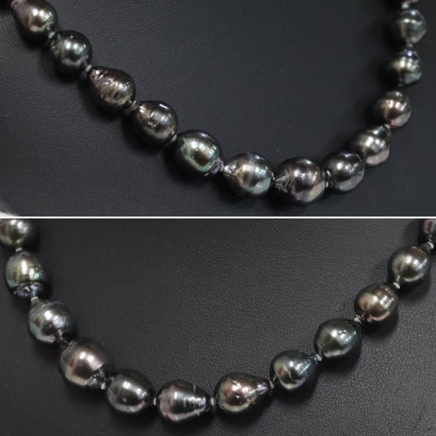 バロックパールネックレス K14WG金具 9.4-11.8mm 42cm ホワイト
