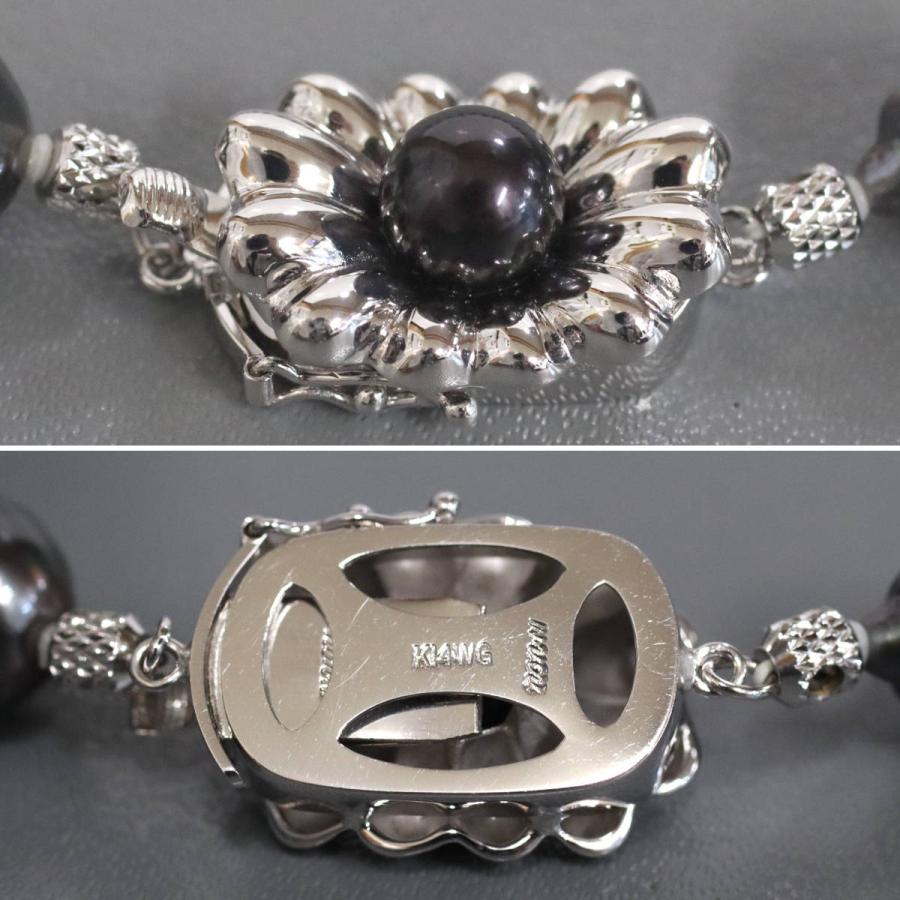 バロックパールネックレス K14WG金具 9.4-11.8mm 42cm ホワイト