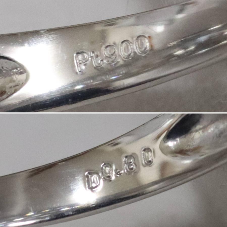 Pt900ローズカットダイヤモンドリング D0.80 4.6g #21 プラチナ 4月  