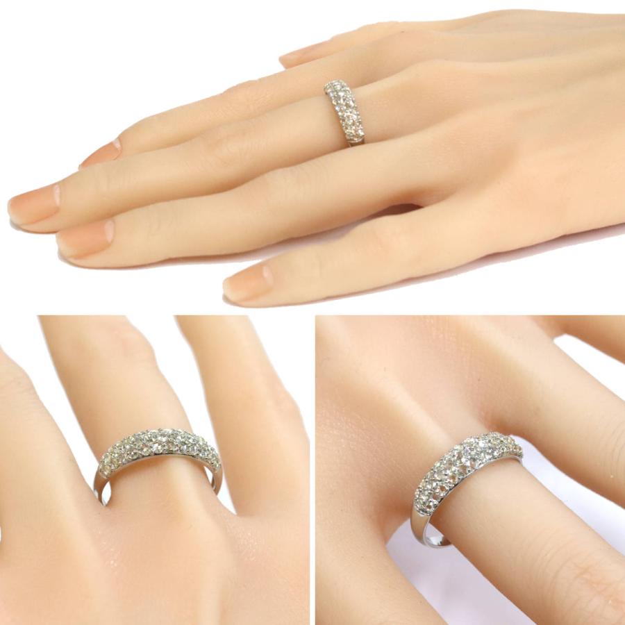 Pt900ローズカットダイヤモンドリング D0.80 4.6g #21 プラチナ 4月  