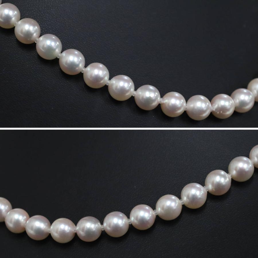 パールネックレス シルバー925金具 7.5-7.8mm 43cm : 鴫原質店 - 通販 