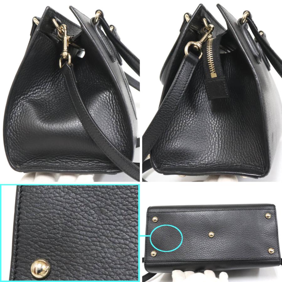 【中古】 グッチ ソーホー 2WAY ショルダーバッグ インターロッキング ショルダーバッグ 607722 レザー ブラック GUCCI【質屋】 GUCCI（グッチ） ソーホー インターロッキングG アウトレット品(607722