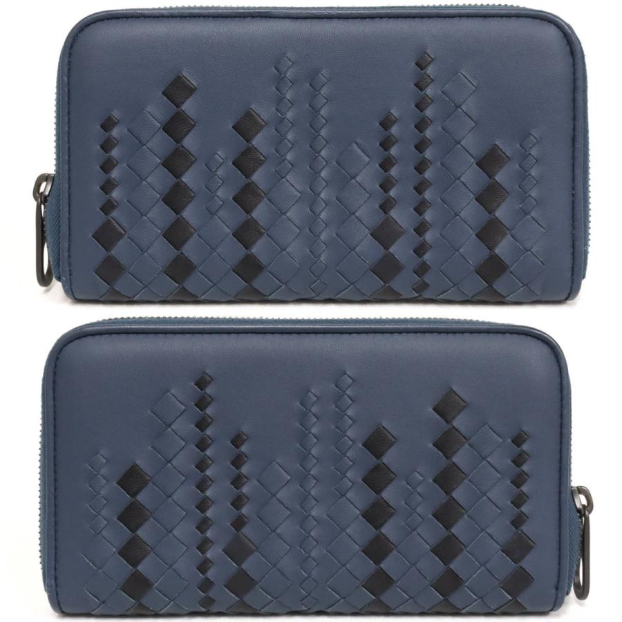 BOTTEGA VENETA ラウンドファスナー長財布 ラバー イントレチャート ボッテガヴェネタ BOTTEGA VENETA 財布 長財布 ラウンドファスナー長