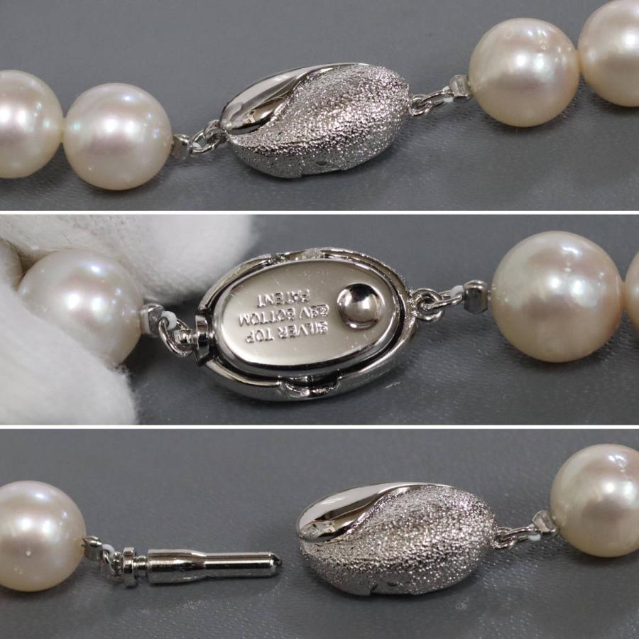 パールネックレス シルバー金具 8.6-8.8mm 49cm 真珠 : 鴫原質店 