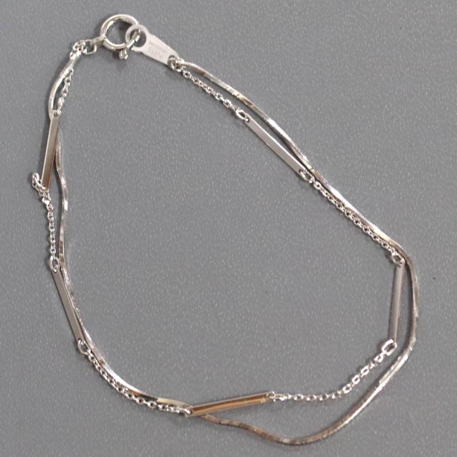 ヴァンドーム Pt850ブレスレット 2.2g 16.5cm プラチナ VENDOME : 鴫原