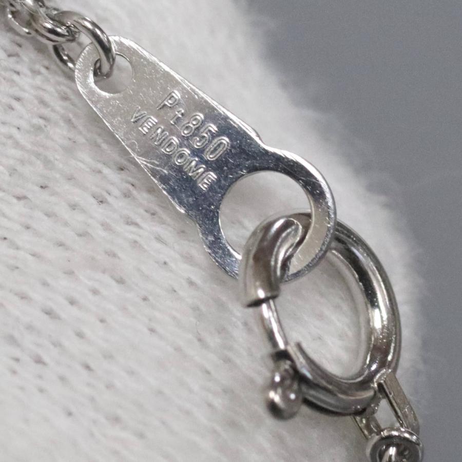 ヴァンドーム Pt850ブレスレット 2.2g 16.5cm プラチナ VENDOME : 鴫原