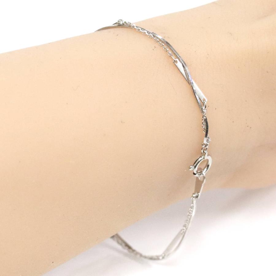 ヴァンドーム Pt850ブレスレット 2.2g 16.5cm プラチナ VENDOME : 鴫原