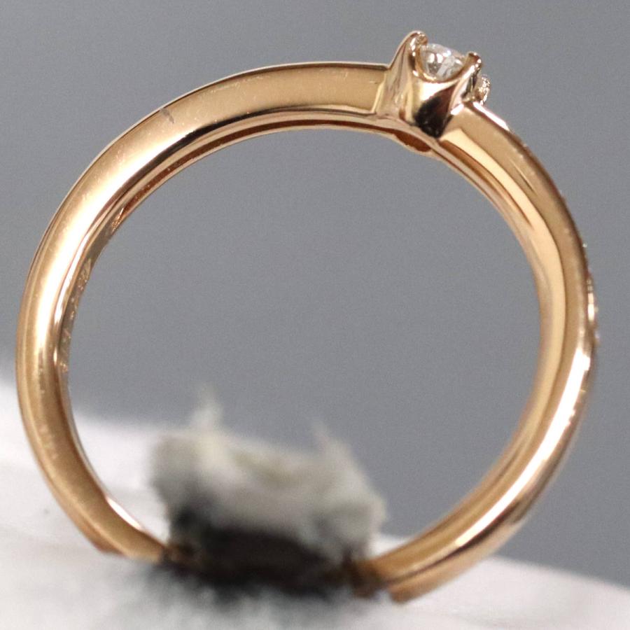 4℃（ヨンドシー） K18PGダイヤモンドリング 2.2g #8 ピンクゴールド 8