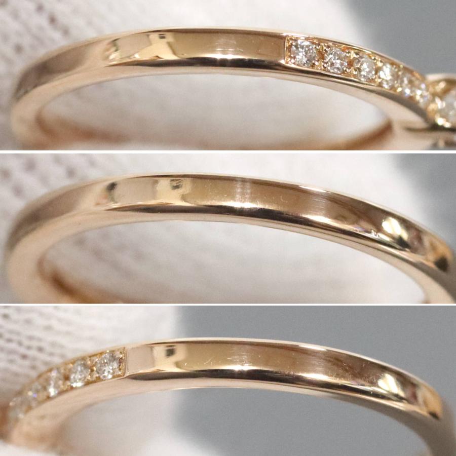 4℃（ヨンドシー） K18PGダイヤモンドリング 2.2g #8 ピンクゴールド 8