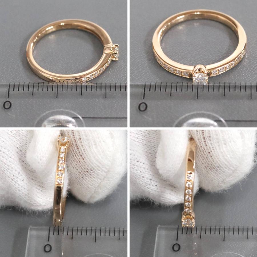 4℃（ヨンドシー） K18PGダイヤモンドリング 2.2g #8 ピンクゴールド 8